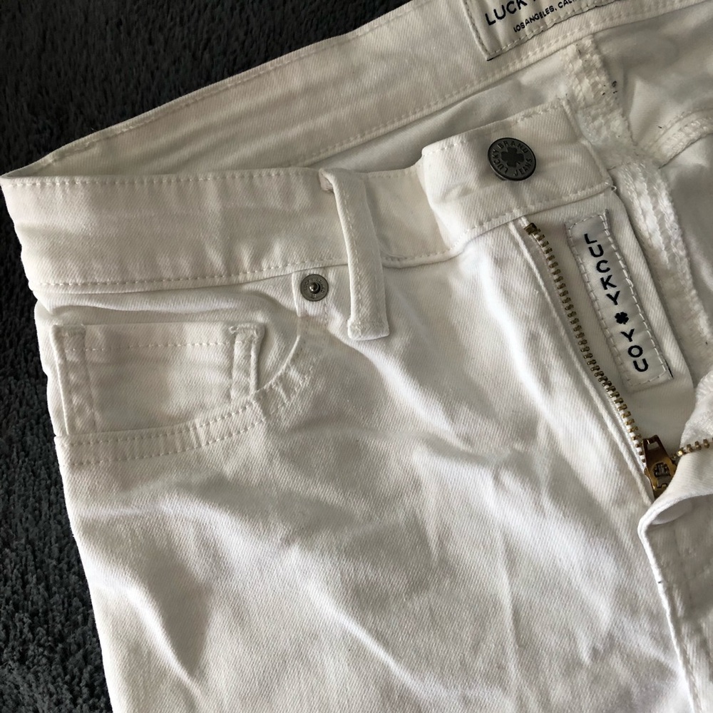 LUCKY BRAND WHITE JEANS AVA SKINNY